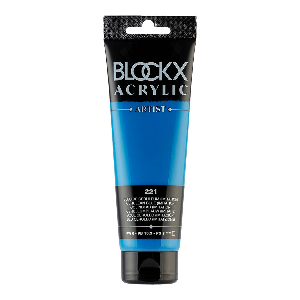 BLOCKX Acrylic Tube Cerulean Blue 120ml