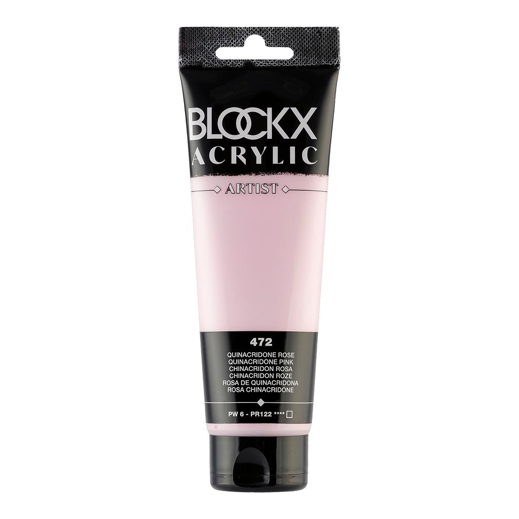 BLOCKX Acrylic Tube Quinacridone Pink 120ml