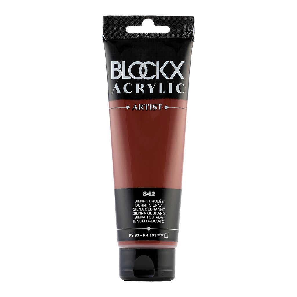 BLOCKX Acrylic Tube Burnt Sienna 120ml