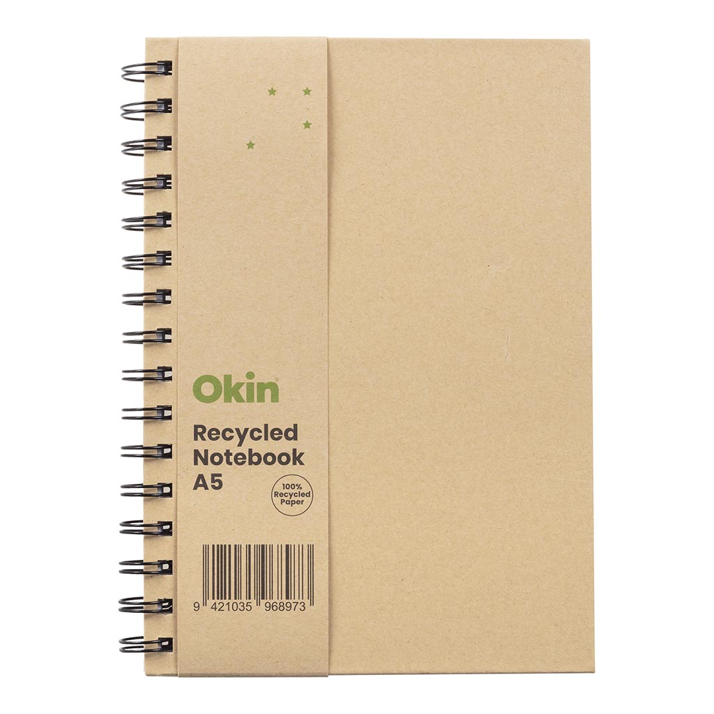 Okin Eco Spiral Hardcover Notebook A5