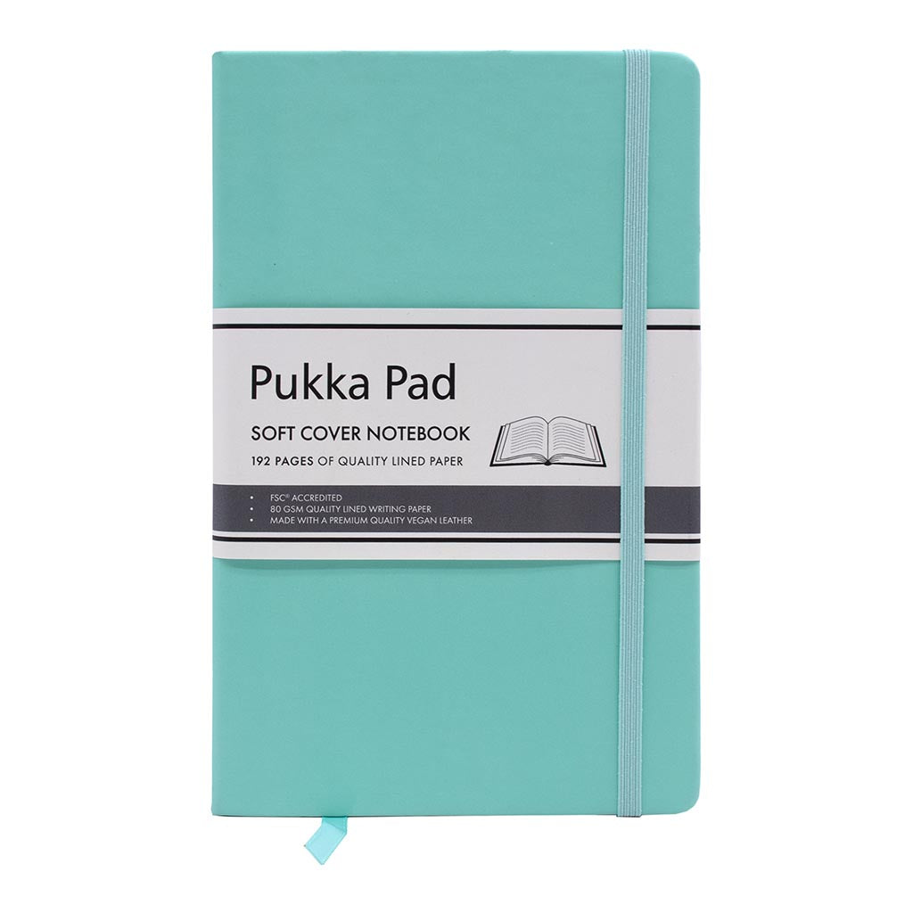 Pukka Signature Soft Cover Notebook 13x21cm Lined Mint