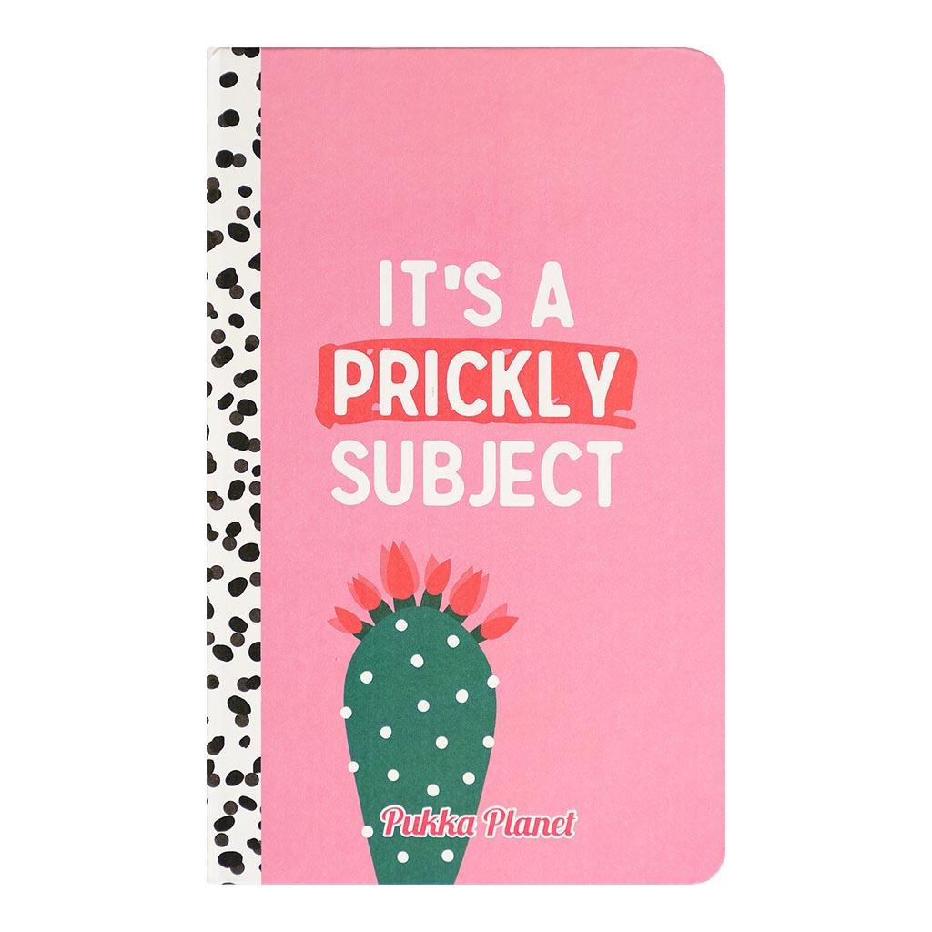 Pukka Planet Soft Cover Notebook 13x21cm It's a Prickly Subject