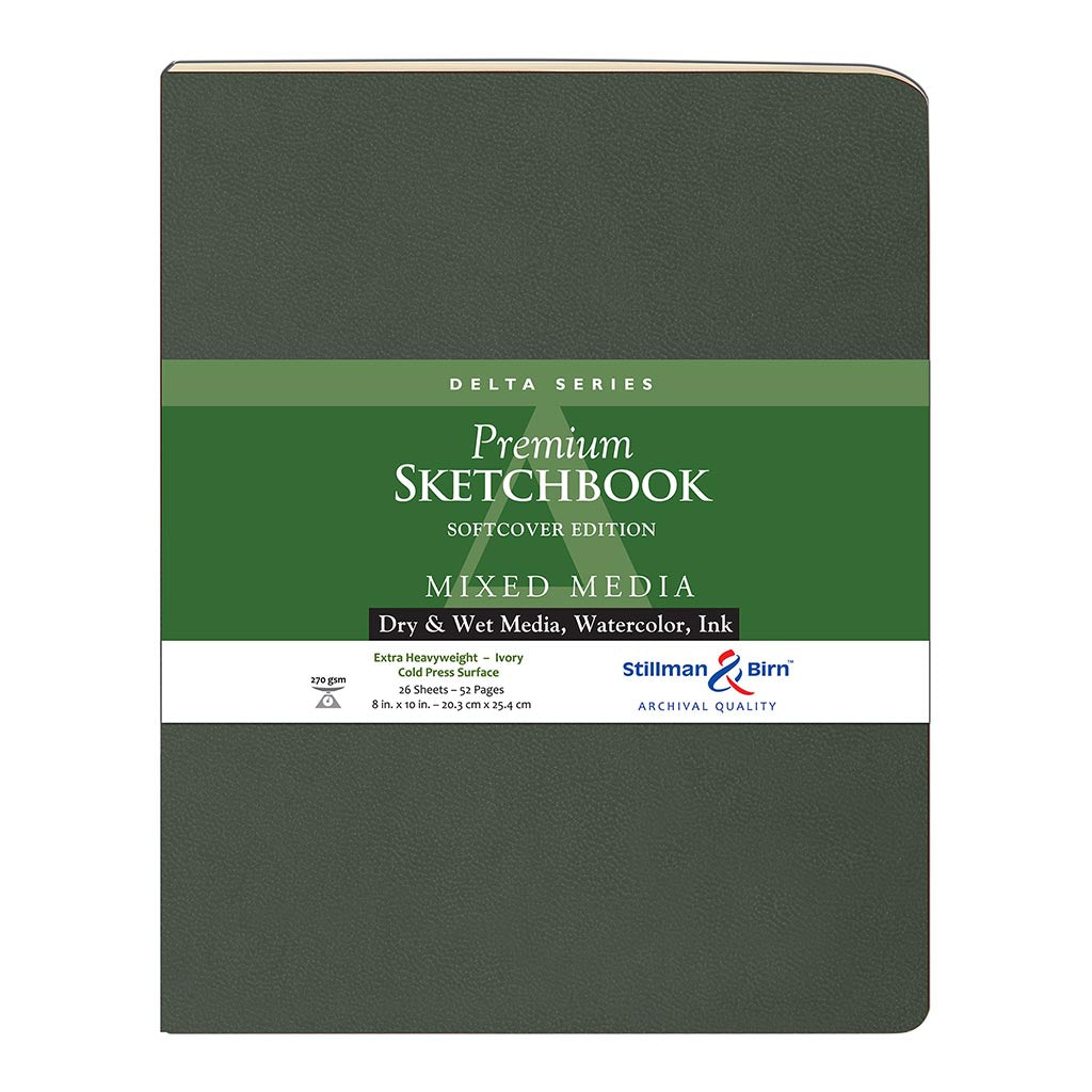 S&B Delta Sketchbook Softcover Ivory 270g 20.3x25.3cm 26sh