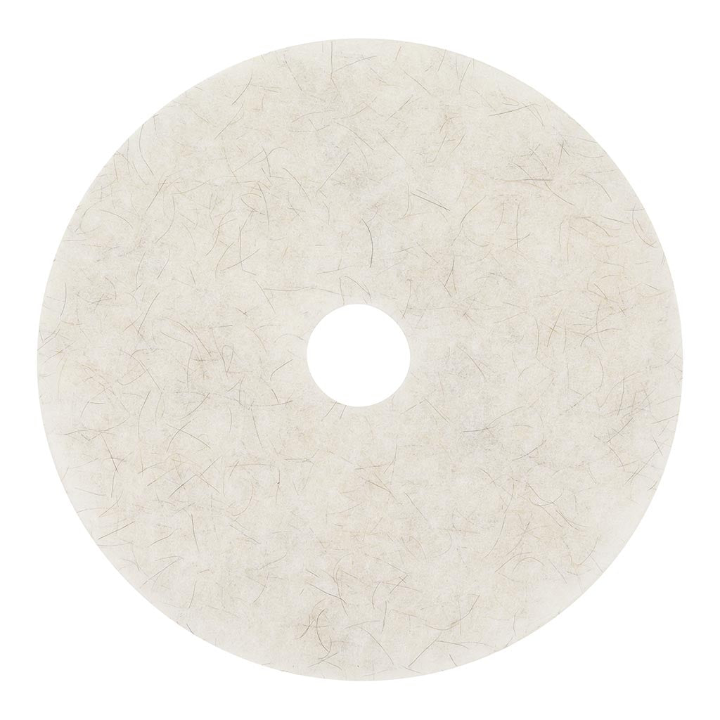 3M Burnish Pad Natural Blend 3300 White 500mm - Pack of 5