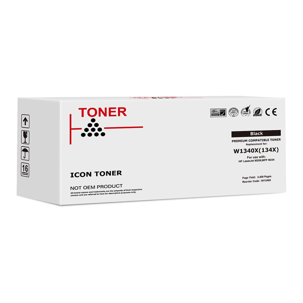 Icon Compatible HP W1340X (134X) Black Toner Cartridge