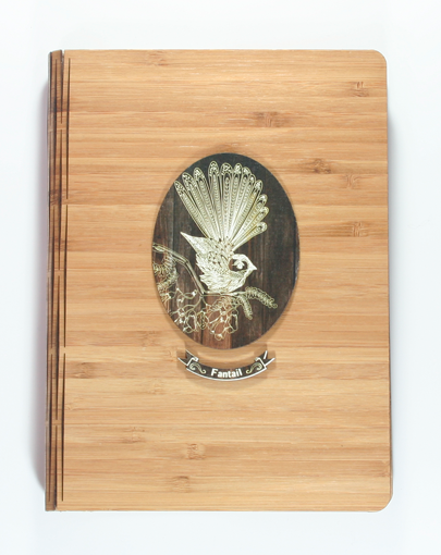 Bamboo Journal - Fantail - Notebook (Dark Wood)