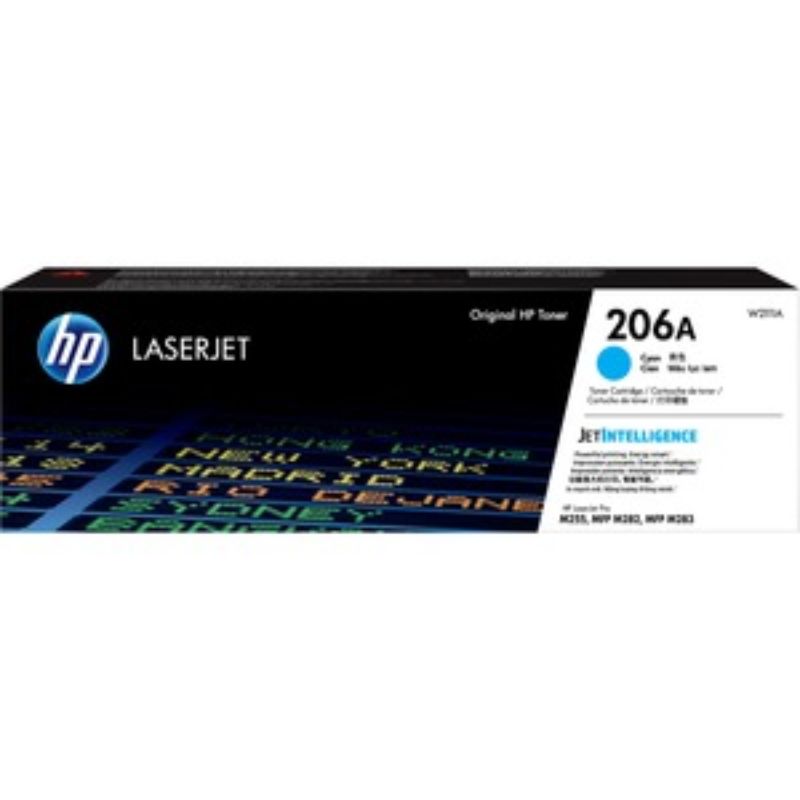 HP 206A Cyan Toner Cartridge - Original Laser Toner for HP Printers - 1250 Pages Yield