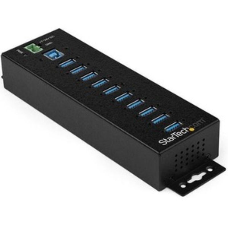 StarTech.com 10-Port USB 3.0 Hub - Industrial Metal USB Hub for Harsh Environments - Type B
