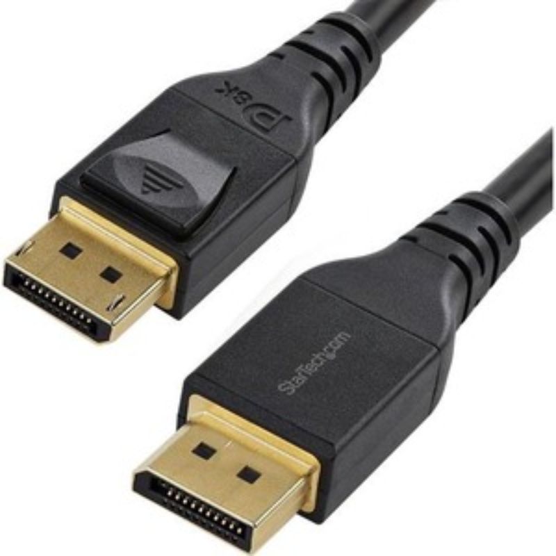 StarTech 4m DisplayPort 1.4 Cable supports 8K resolution and 32.4 Gbps for high-quality video and seamless connectivity.
