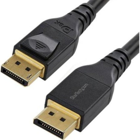 StarTech 4m DisplayPort 1.4 Cable supports 8K resolution and 32.4 Gbps for high-quality video and seamless connectivity.