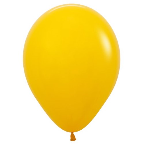 Pack of 50 Sempertex honey yellow balloons, 30cm, perfect for brightening any celebration with durability and style.