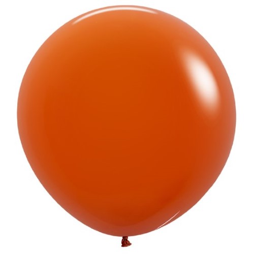 Sempertex 60cm Fashion Sunset Orange Latex Balloons- Pack of 10