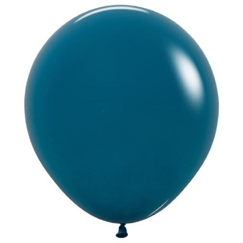 Sempertex 45cm Fashion Deep Teal Latex Balloons- Pack of 6
