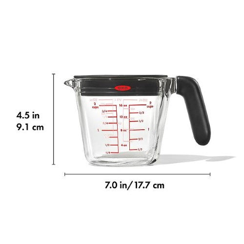 Glass Measure Cup W/ Lid - OXO GG (2 Cup)