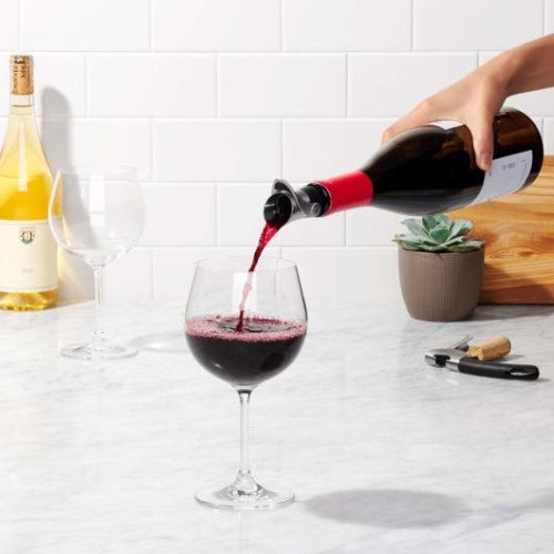 Wine Stopper & Pourer - OXO STEEL