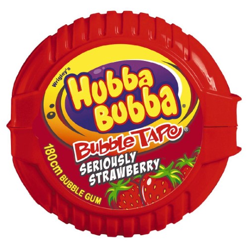 Hubba Bubba Tape Strawberry 56g ( 12 Pack )