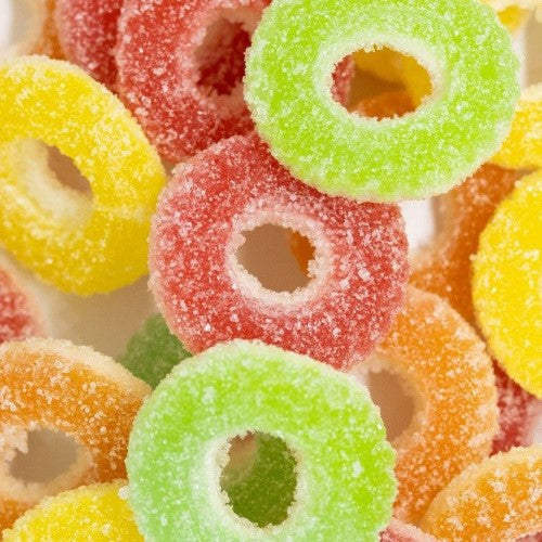 Kiwi Delights Gummy Sour Colourful Ring ( 2kg Bag )