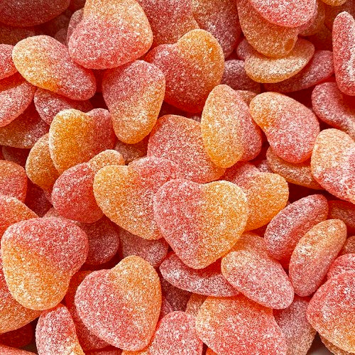 Kiwi Delights Gummy Sour Peach Heart ( 2kg Bag )