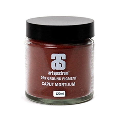 120ML Art Spectrum Dry Ground Pigment in Caput Mortuum, rich hue for oil, watercolor, and mixed media artistry.