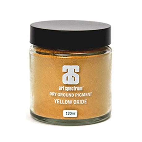 Art Spectrum Dry Ground Pigment in S1 Yellow Oxide, 120ML, ideal for creating custom artist colors with high-performance pigments.