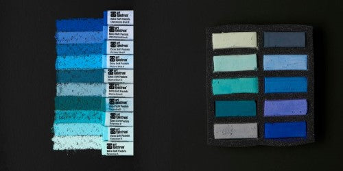 Artist Pastels - As Ex Soft Pastel Set Of 10 Turqandblue