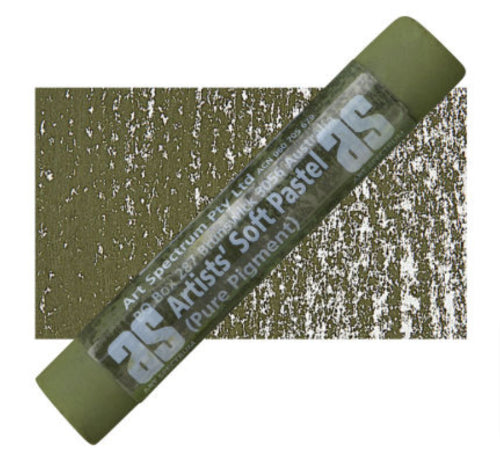 Vibrant Artist Pastel in Leaf Green Dark, premium quality for rich textures and expressive artwork suitable for all skill levels.