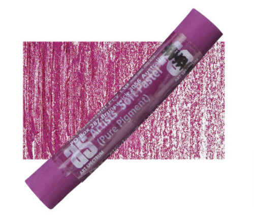 Art Spectrum's Flin Red Violet P 517 pastel stick, showcasing vibrant color, handcrafted quality, and safe composition for artists.