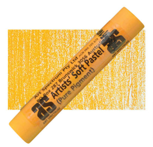 Luxurious golden yellow pastel with high pigment concentration for vibrant, lasting artworks and versatile creativity.