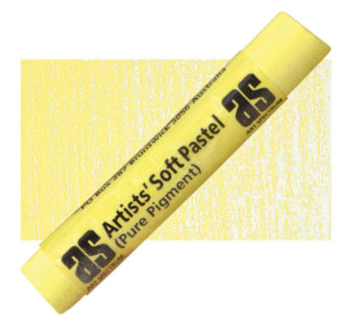 Artist Pastel Yellow T 504 stick showcasing vibrant, lightfast yellow for smooth application and blending in artwork.