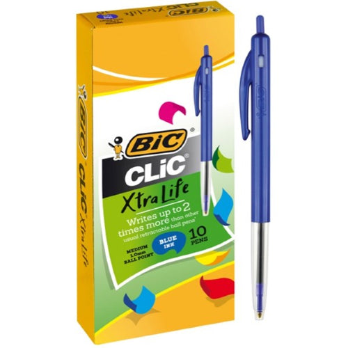 Bic ˜Clic' Pen Blue ( 10 Pack )