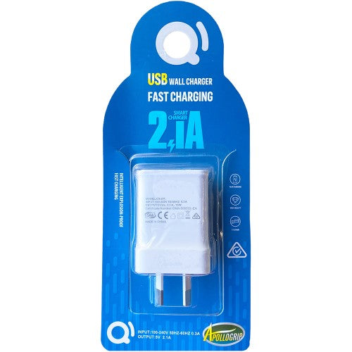 USB Wall Power Adapter 2.1A