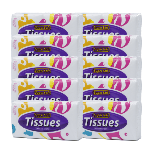 Facial Pocket Tissues ( 10 Pack )