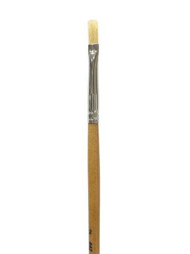 Squirrel S642 Brush No.2, a versatile bristle brush perfect for detail work and smooth paint application.