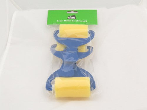 Set of 3 smooth 70mm foam rollers for muscle recovery, enhancing flexibility and alleviating soreness.