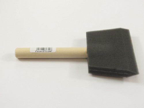 4-inch poly foam brush with wooden handle, perfect for precise application of water-based paints on various surfaces.