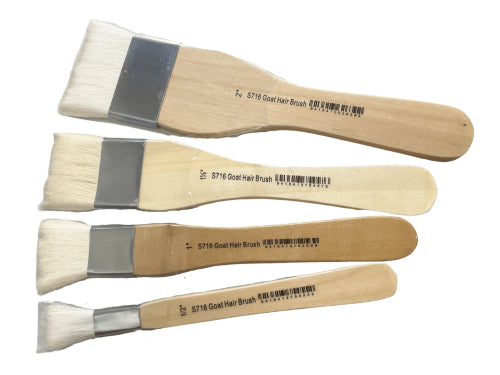 Das S716 Goat Hair Brush 1/2" for precise strokes in watercolor and acrylic, featuring exceptional softness and flexibility.