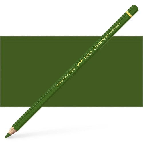 Caran d'Ache Pablo Olive Grey Artist Pencils - premium quality, vibrant colors, 3.8 mm lead, ideal for artists.