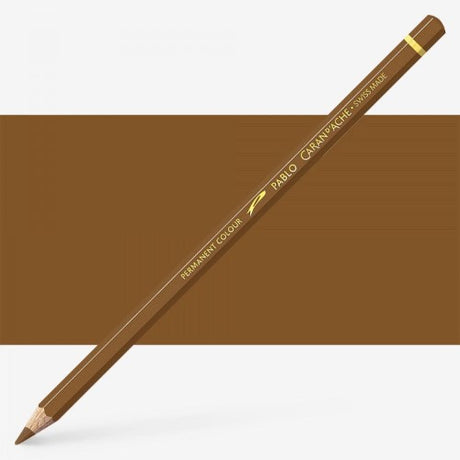 Caran d'Ache Pablo Chestnut artist pencils in a rich color palette, offering exceptional performance for color drawings.