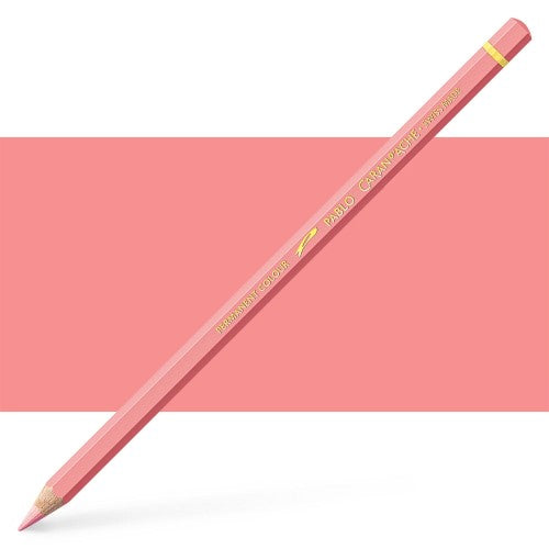 Caran d'Ache Pablo Salmon Pink artist pencils, designed for high-quality color drawings and precise illustrations.
