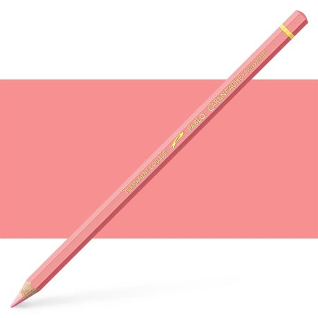 Caran d'Ache Pablo Salmon Pink artist pencils, designed for high-quality color drawings and precise illustrations.