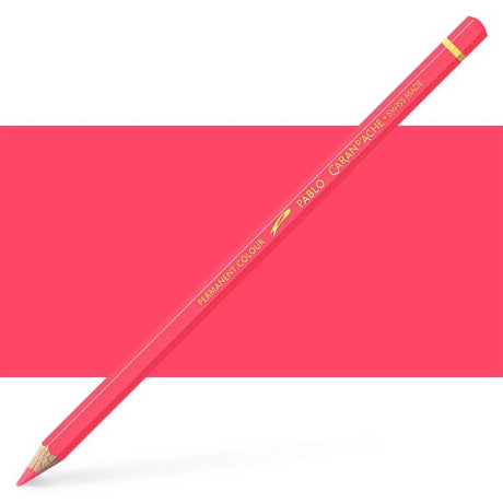 Caran d'Ache Pablo Rose Pink artist pencils with robust 3.8 mm lead for vibrant, smooth application on various surfaces.