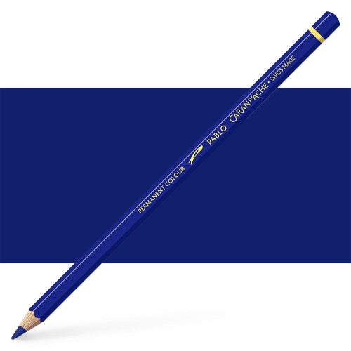 Caran d'Ache Pablo Royal Blue artist pencils for vibrant, high-quality drawings with excellent lightfastness and opacity.
