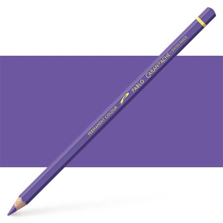 Caran d'Ache Pablo Periwinkle Blue artist pencils, vibrant colors, smooth application, eco-friendly, ideal for blending and layering.