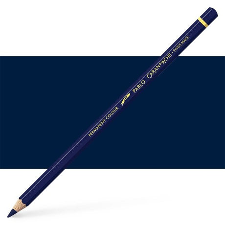 Caran d'Ache Pablo Indigo Blue artist pencils, featuring rich color and smooth application for professional artistry.