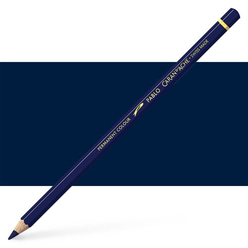 Caran d'Ache Pablo Indigo Blue artist pencils, featuring rich color and smooth application for professional artistry.