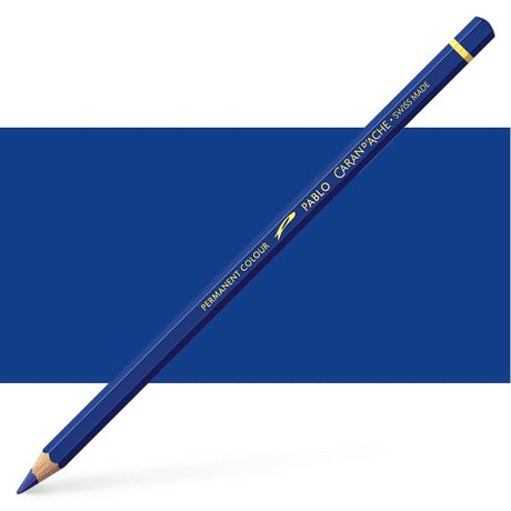 Caran d'Ache Pablo Night Blue artist pencils, featuring rich blue hue, robust lead, and eco-friendly design for versatile art creation.