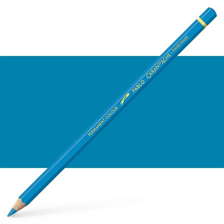 Caran d'Ache Pablo Pastel Blue artist pencils, perfect for vibrant drawings and sketches with rich, velvety textures.