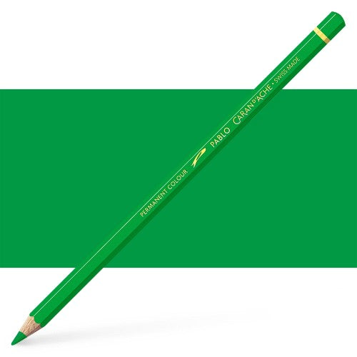 Caran d'Ache Pablo Veronese Green artist pencil, rich pigmentation, 3.8mm dry lead, perfect for versatile artistic applications.