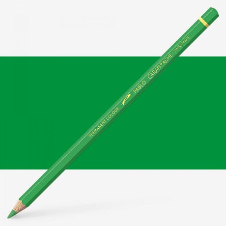 Caran d'Ache Pablo Artist Pencil in Empire Green, 3.8mm lead, perfect for vibrant, eco-friendly artwork.