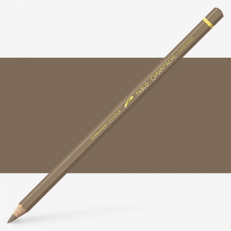 Caran d'Ache Pablo Cocoa Artist Pencils set of 3, featuring vibrant colors and lightfastness for professional artwork.